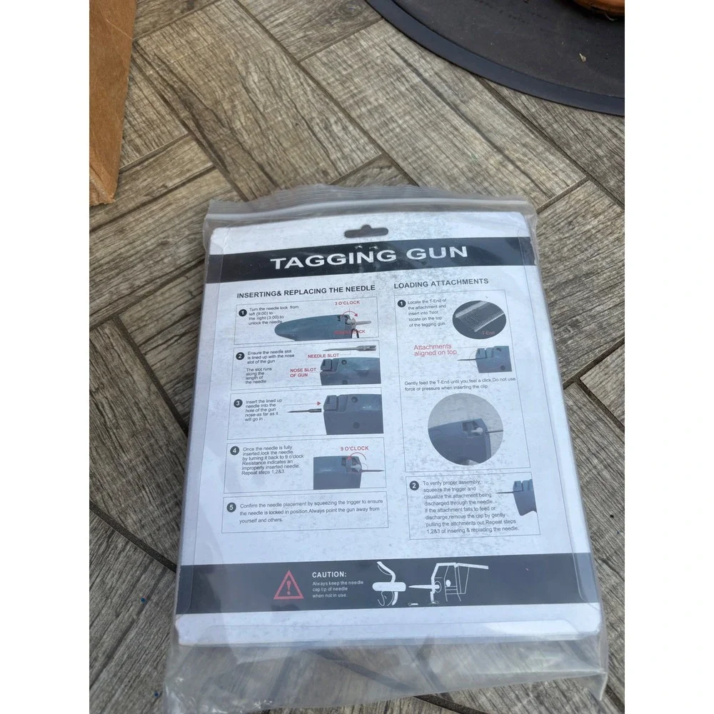 Quick Clothing Fabric Garment Labeler Tagging Gun with 5 Needles & 5000 Barbs